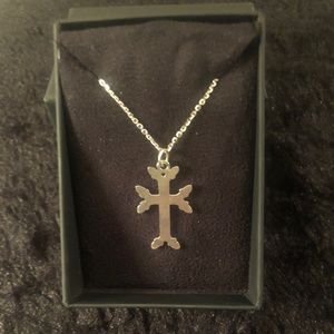 Sterling Silver Armenian Cross Necklace